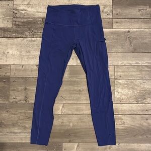 Lululemon Blue High-Waisted Leggings